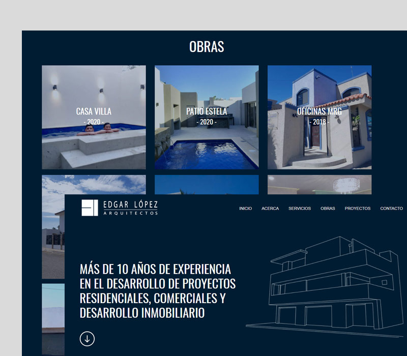 Diseño de página web para arquitectos