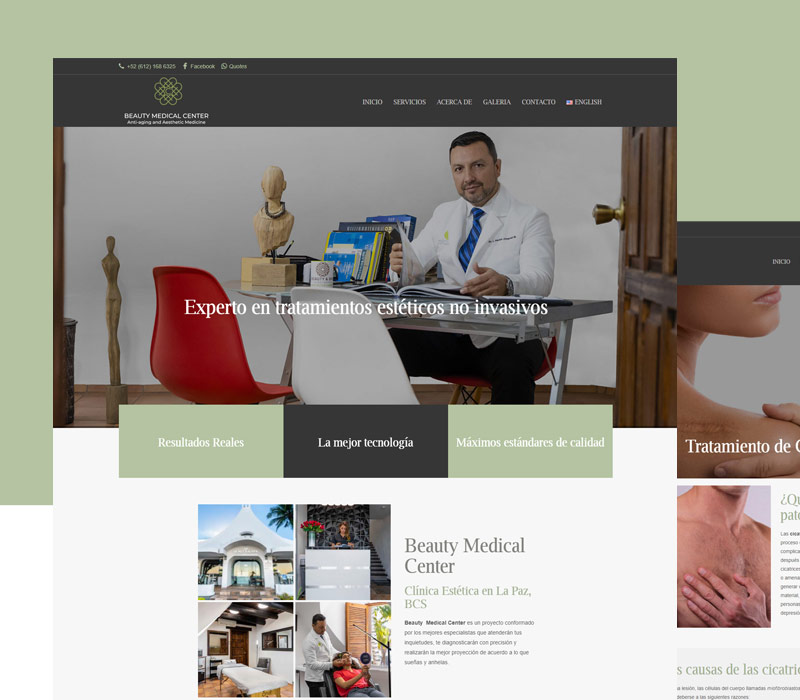 Diseño de página web para clínicas
