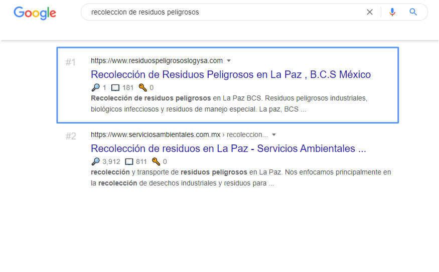 Casos reales, posicionamiento local